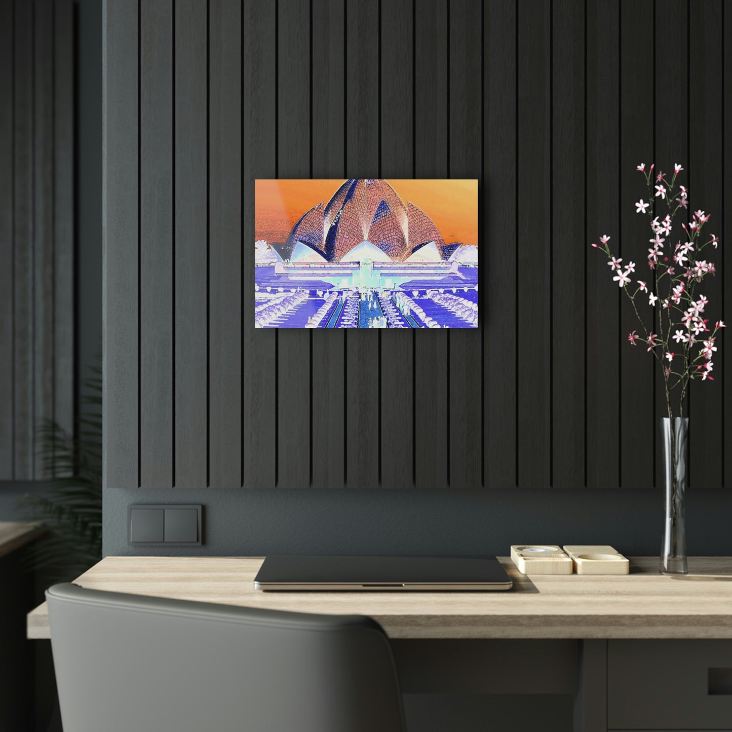 Acrylic Prints ... 'Bahai'i House-Of-Worship' ... "Lotus Temple: Delhi, India, 2008" ... Original Works ...