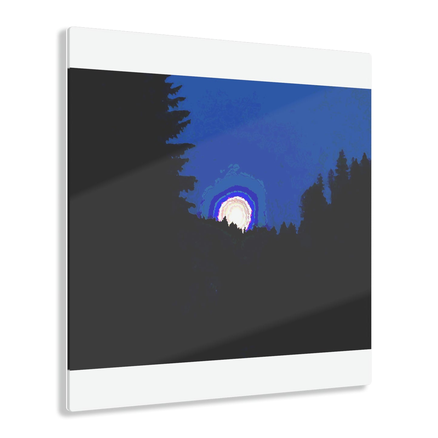 Acrylic Prints ... "The Road Home" ...' Over The River & Through The Woods To? ...' ... Moonscape Near Elk City, Idaho ... Original Works ... 5Jan23 ...