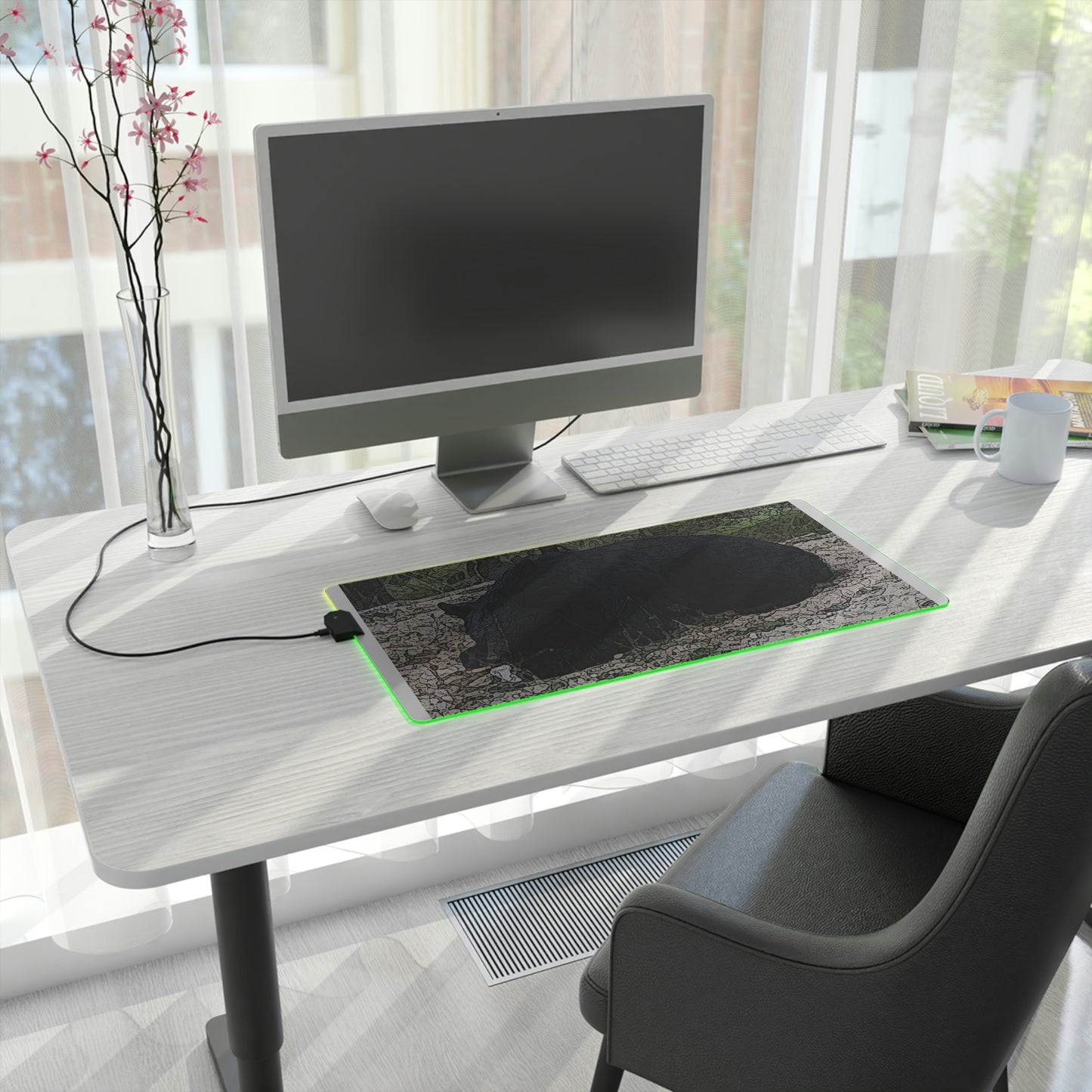 LED Gaming Mouse Pad ... "With A Little 'Lite' .." ... You're Game ... The Bear's Game ... "Everyone Is Game" ...