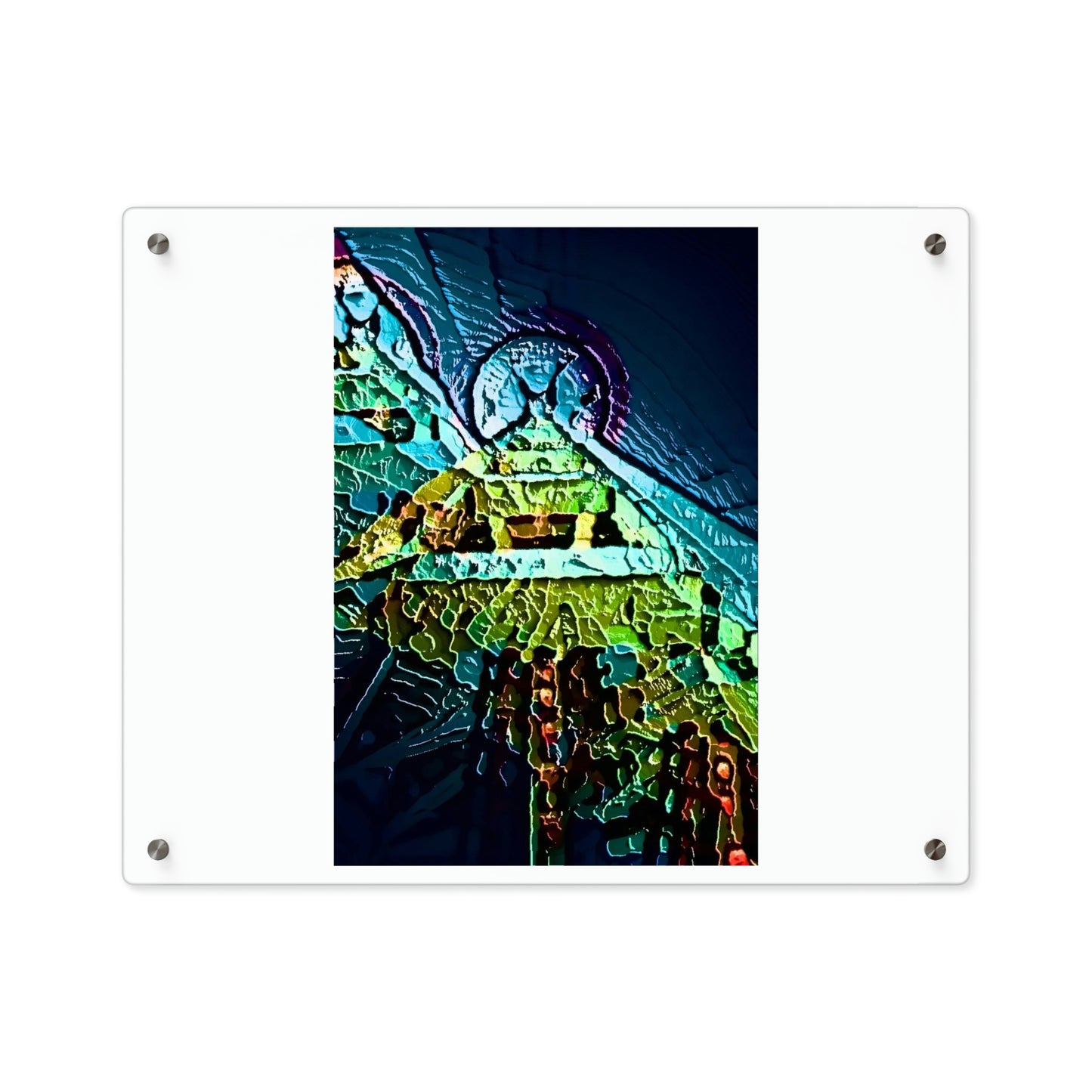 Acrylic Wall Art Panels ... "Seattle's World Fair" ... Below Space Needle 'Looking Up' ... On A Very Rainy Morning (Father's Family Photo). ... Original ...