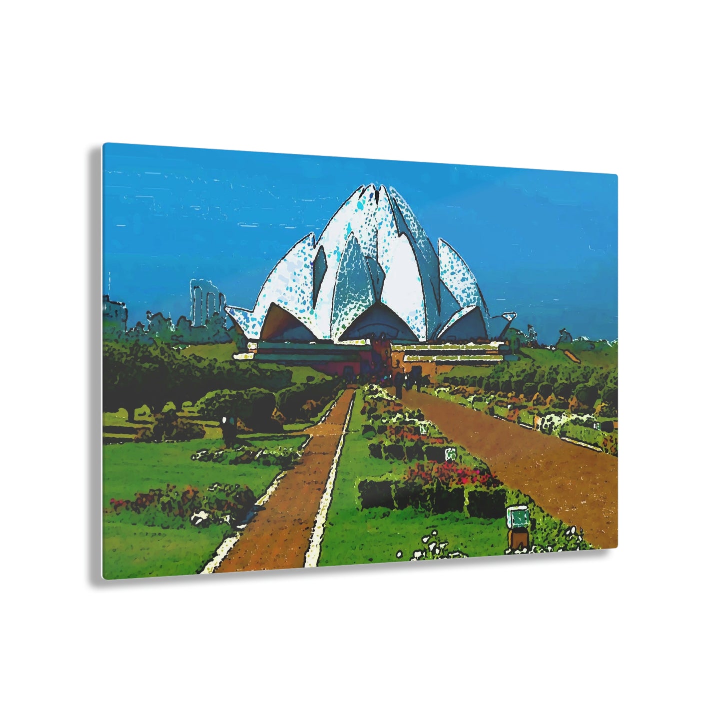 Acrylic Prints ... 'Bahai'i House-Of-Worship' ... "Lotus Temple: Delhi, India, 2008" ... Original Works ...