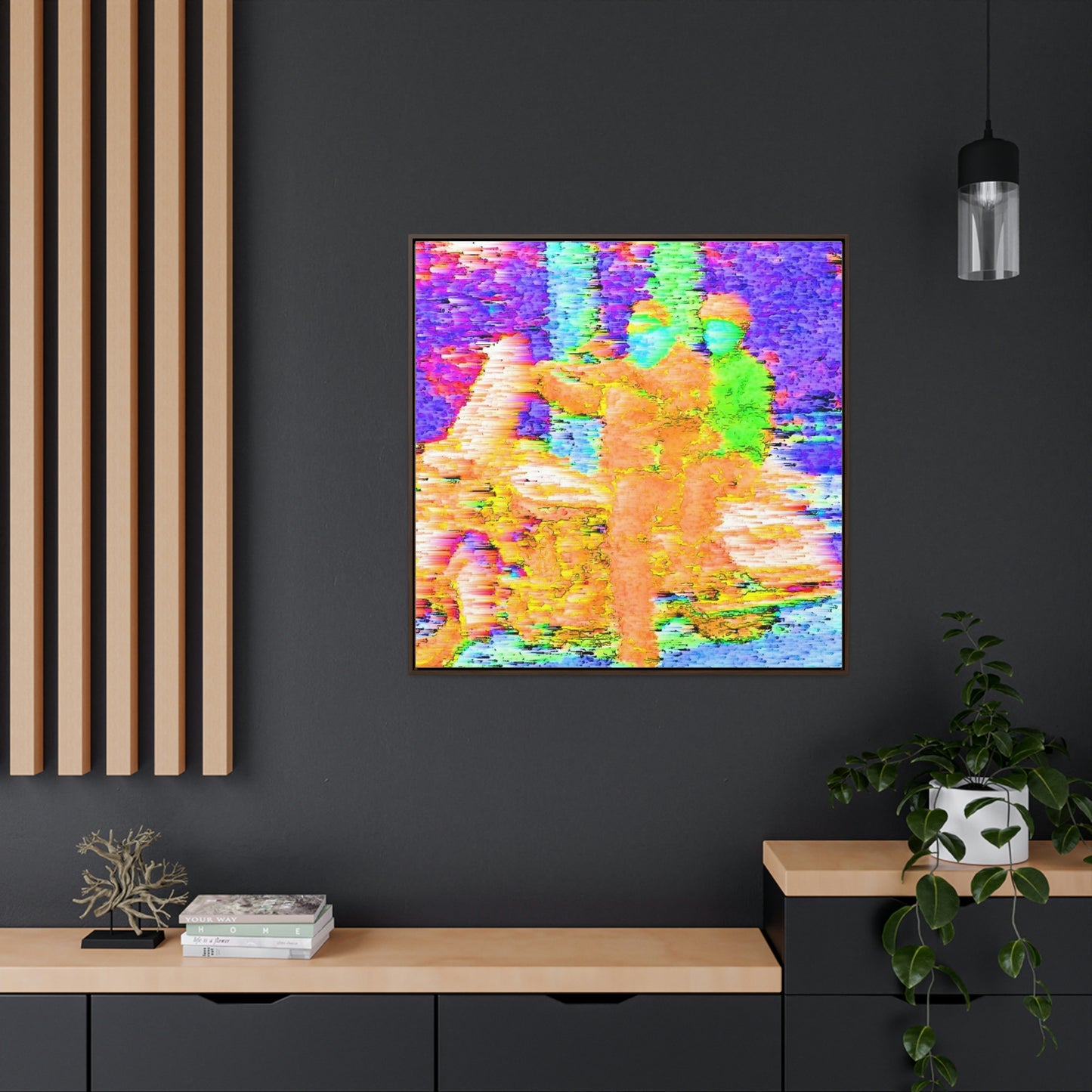 Gallery Canvas Wraps, Square Frame ...  "And 'I' Left His Dead A_s There By The Side-of-The-Road" ... Original Works ... (Grateful Dead: Me-And-My-Uncle)