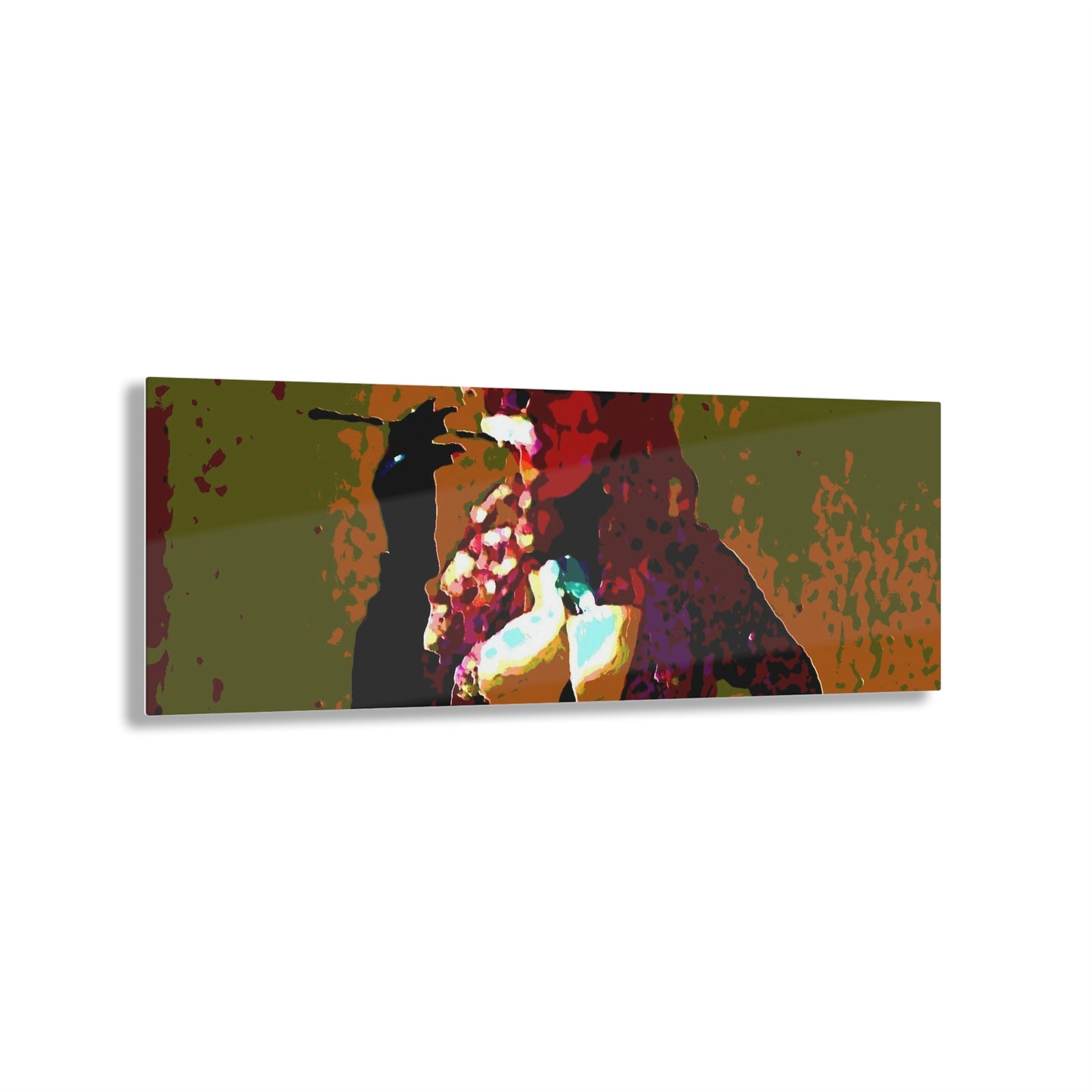 Acrylic Prints ... A Colleague Overseas ... 'Enjoying A Fag' ... Original Works ... "April Fools 2023" ... Hot-Tranny-Smoke ...