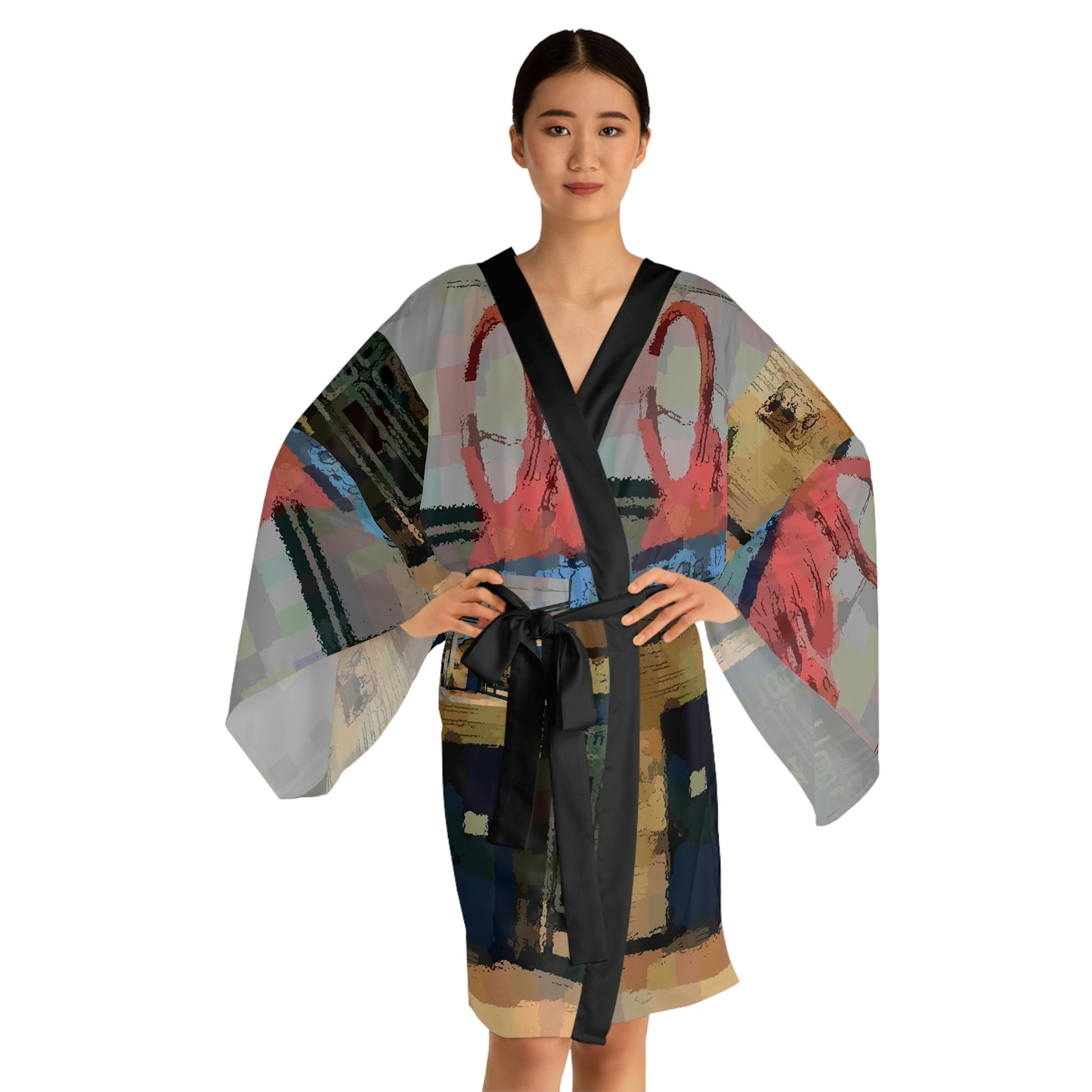 Long Sleeve Kimono Robe ...  In-A-Hurry & Stressed? ... Remember: Keep "Clam" ... Clam_Happy ...  'Ivars: Seattle Waterfront' ... Personal Archives ... Original Works ...
