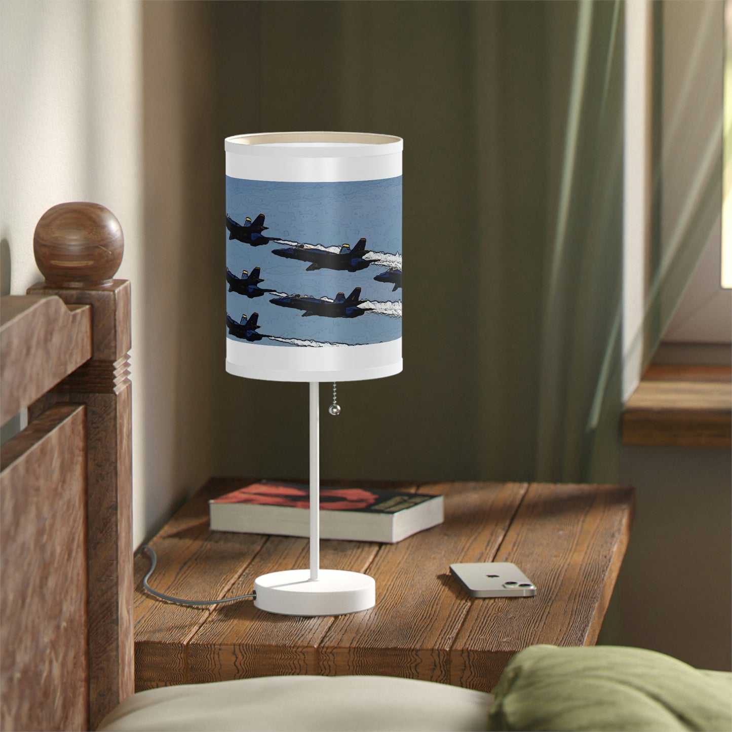 Lamp on a Stand, US|CA plug ... Seattle Seafair ..."Blue Angels Run Over Lake Washington" ... Circa Mid 1980's ... Dr FJ Holt ... Original Works ...
