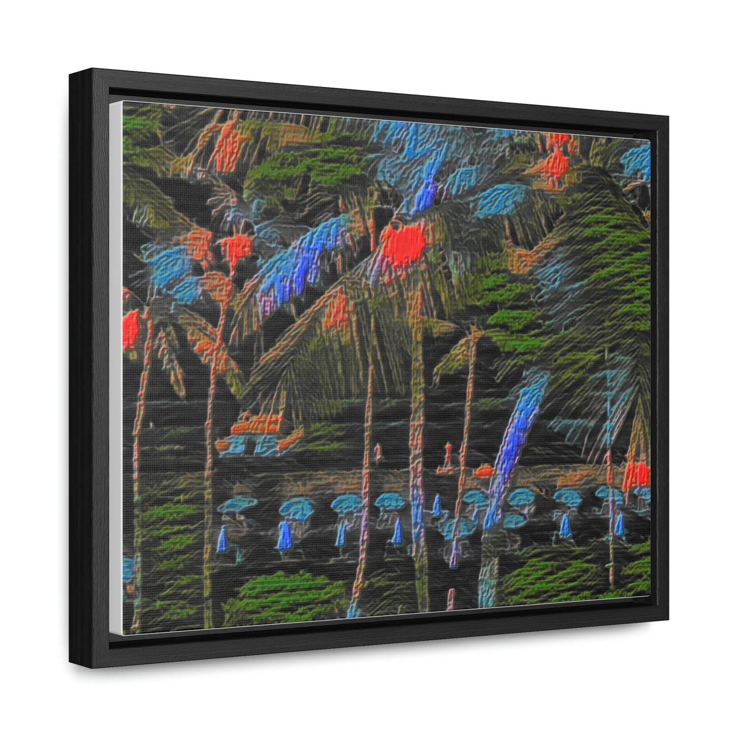 Gallery Canvas Wraps, Horizontal Frame ... "The Royal Hawai'ian: Waikiki Beach_Beach" ... Honolulu, HI ... Ocotber 2014 (Halloween) ... Original Works ...