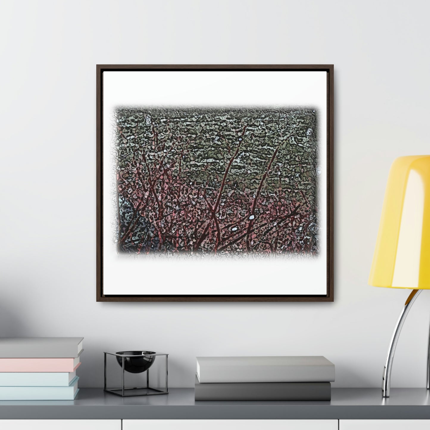 Gallery Canvas Wraps, Square Frame ... "A River Runs Through It" ... Red-Osier-Dogwood (Cornus Stonlifera 'Rubra') .. Original Works ... Central Idaho ...