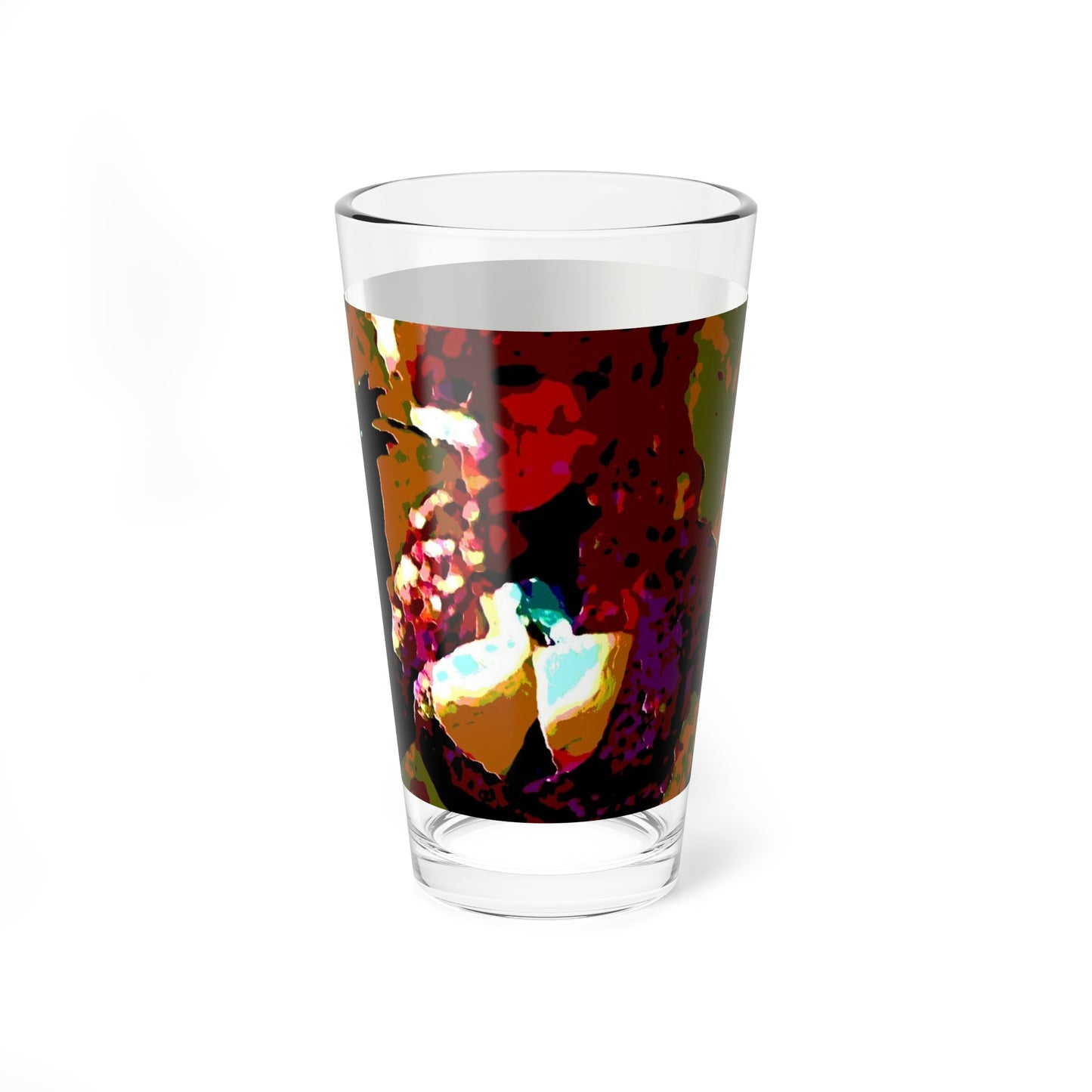 Mixing Glass, 16oz ...  A Colleague Overseas ... 'Enjoying A Fag' ... Original Works ... "April Fools 2023" ... Hot-Tranny-Smoke ...