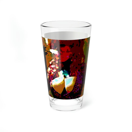 Mixing Glass, 16oz ...  A Colleague Overseas ... 'Enjoying A Fag' ... Original Works ... "April Fools 2023" ... Hot-Tranny-Smoke ...
