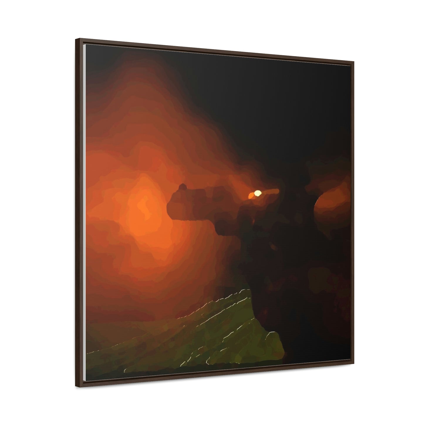 Gallery Canvas Wraps, Square Frame ... Ruger .357 Magnum Early-Morning-Target-Practice ... 'Circa April 2022' ... Original Works ...