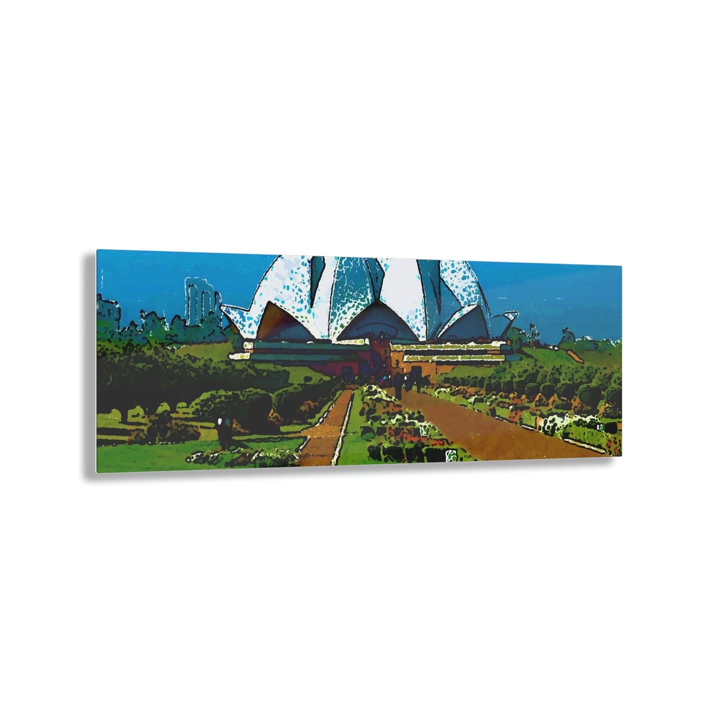 Acrylic Prints ... 'Bahai'i House-Of-Worship' ... "Lotus Temple: Delhi, India, 2008" ... Original Works ...