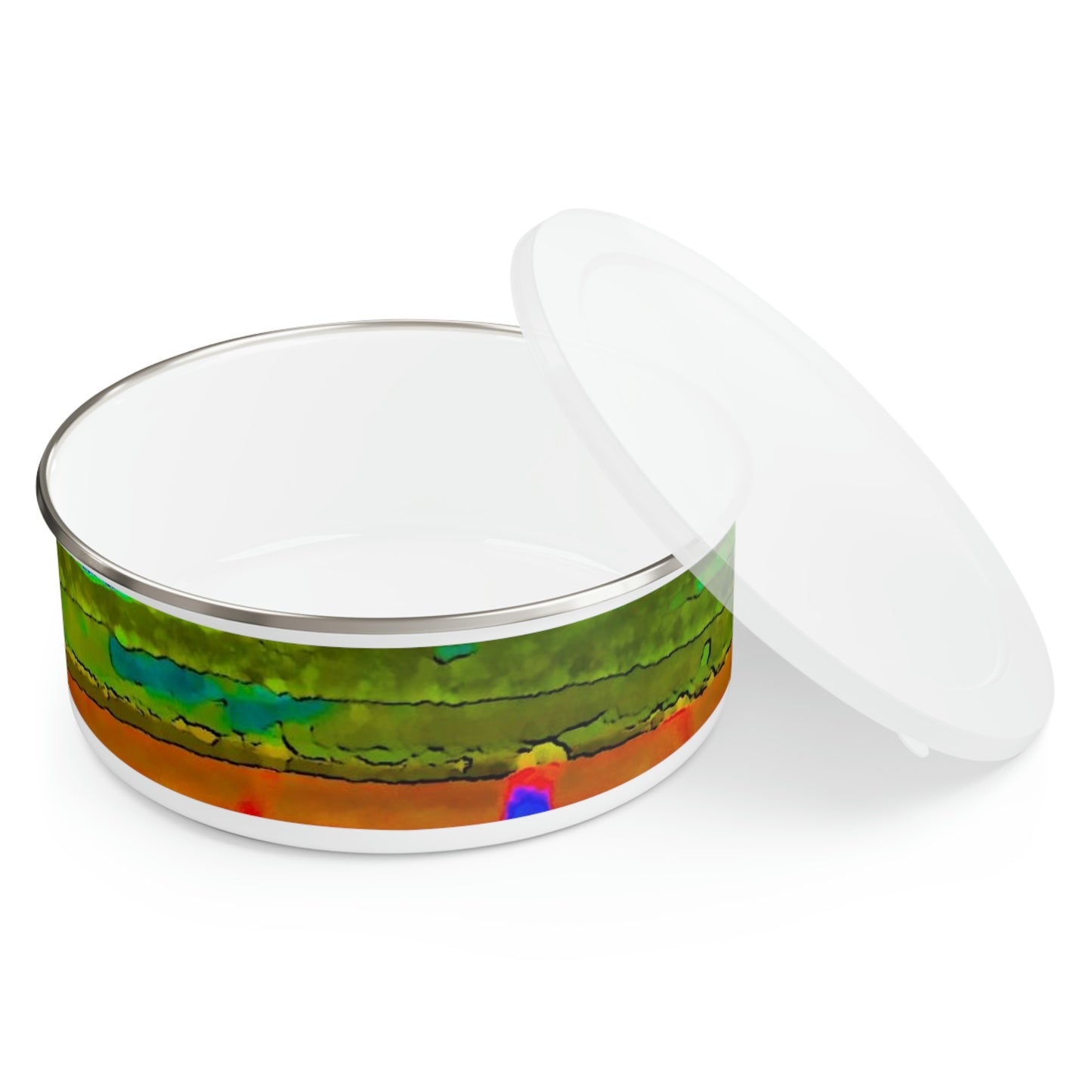 Enamel Bowl ..."Lombard Street San Francisco, CA, USA" ... Family Archives 1970's ... Original Works ...