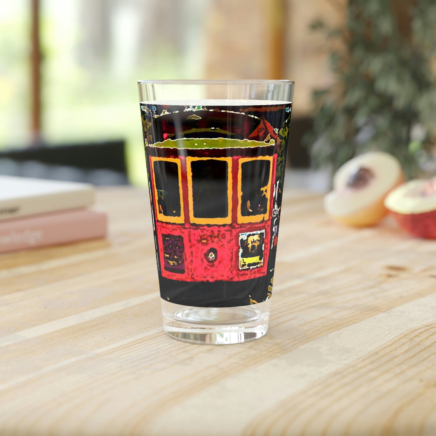 Pint Glass, 16oz ... San Francisco ... 'A Rice-A-Roni-A-San Francisco Treat' ... "A Cable Car Classic" ... Family Archives: 1973 ... Original Works ...