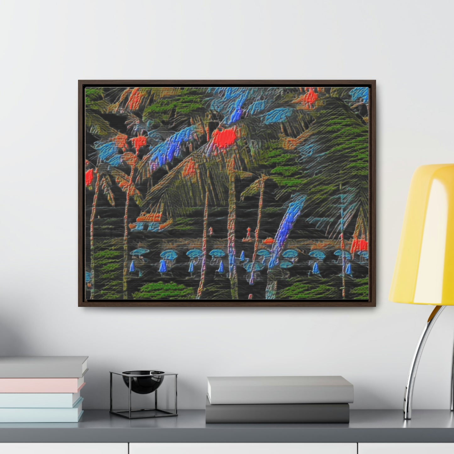 Gallery Canvas Wraps, Horizontal Frame ... "The Royal Hawai'ian: Waikiki Beach_Beach" ... Honolulu, HI ... Ocotber 2014 (Halloween) ... Original Works ...