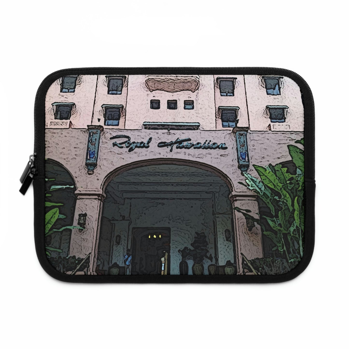 Laptop Sleeve ... "La Grande Entree" At: 'The Pink Palace' ... The Royal Hawai'ian ... Honolulu, HI ... '27Oct2014' ... Original Works ...