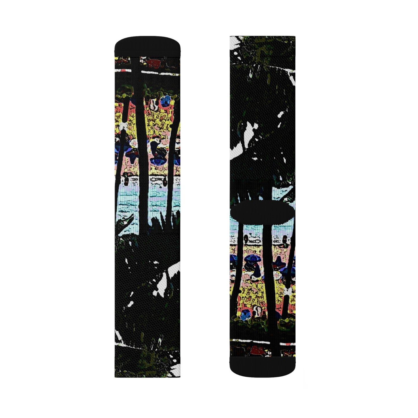 Sublimation Socks ... "A Beautiful Beach Amongst The Palms" ... The Outrigger Waikiki, Honolulu, Oahu ... Original Works ...