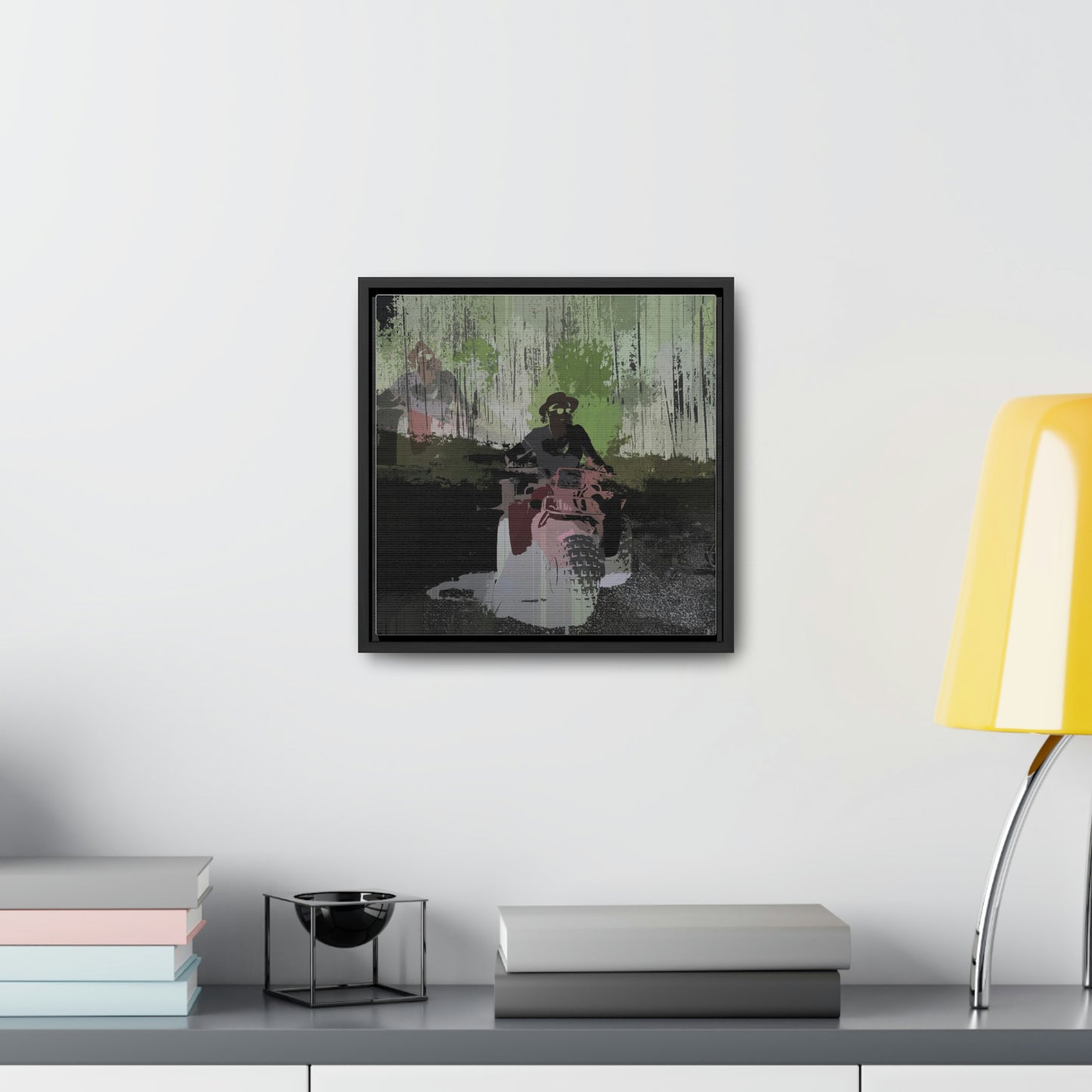Gallery Canvas Wraps, Square Frame ...  3-Wheeln' N' Groovin The Mountain Roads ... Central Idaho ... Original Works ...