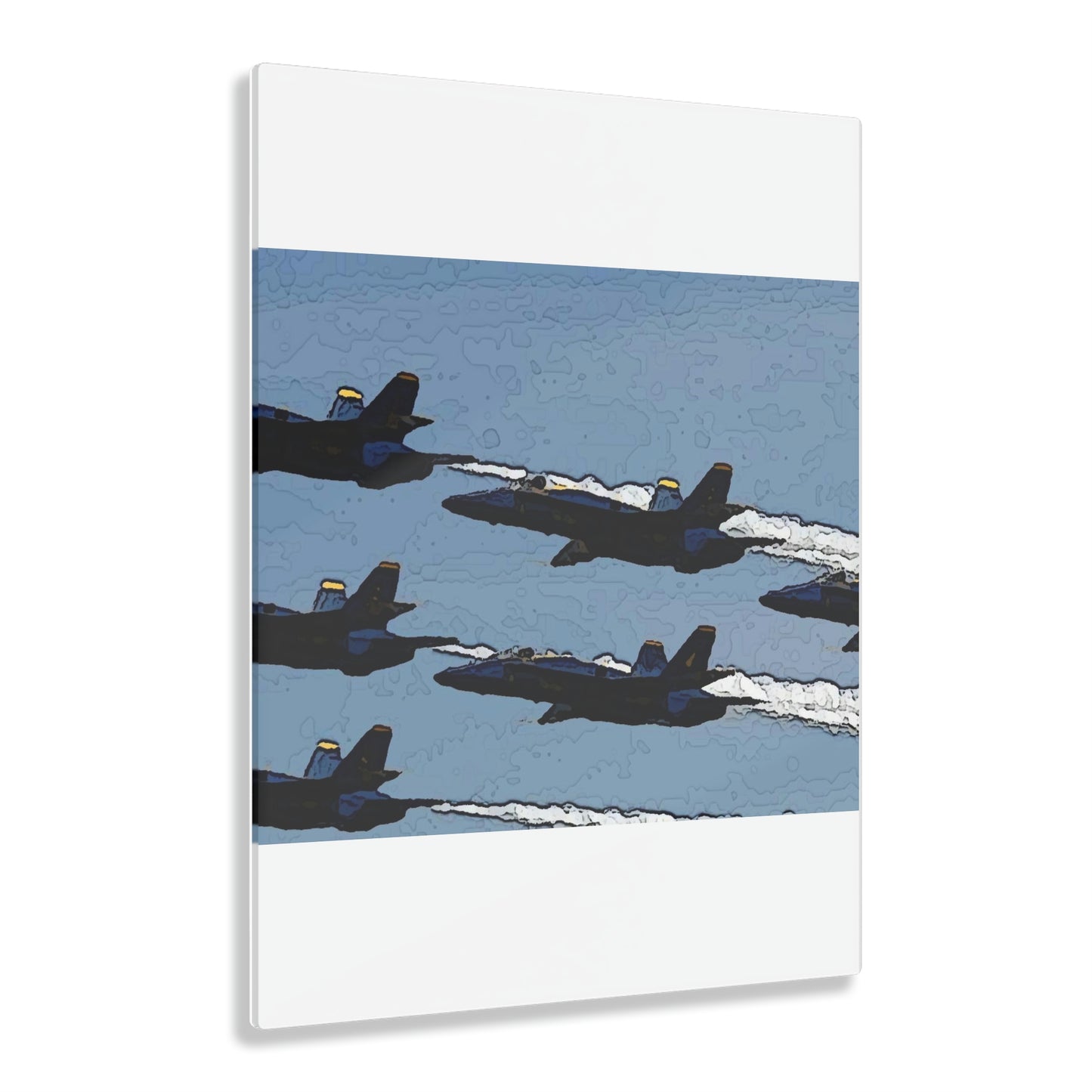 Acrylic Prints ... Seattle Seafair ..."Blue Angels Run Over Lake Washington" ... Circa Mid 1980's ... Dr FJ Holt ... Original Works ...