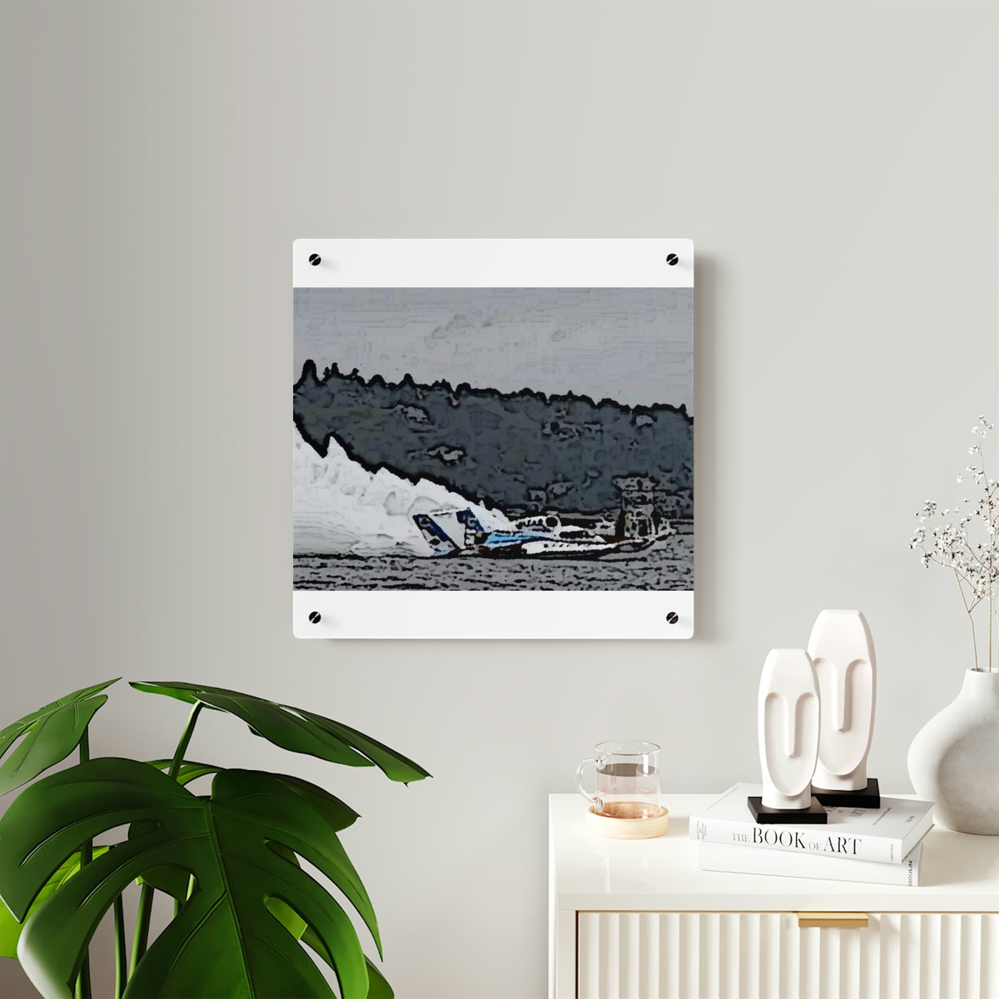 Acrylic Wall Art Panels ... Seattle Columbia Cup On Lake Washington ... "Dave Wilcox Heads For The Win" ... Associate Gift-Photo ... Original Works ...
