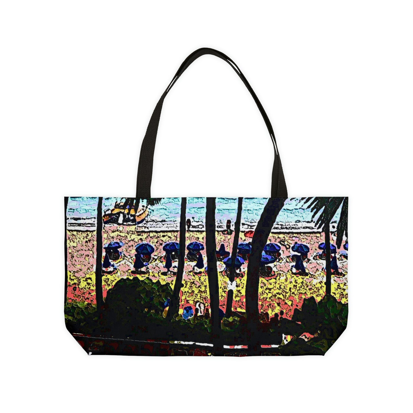 Weekender Tote Bag ... "A Beautiful Beach Amongst The Palms" ... The Outrigger Waikiki, Honolulu, Oahu ... Original Works ...