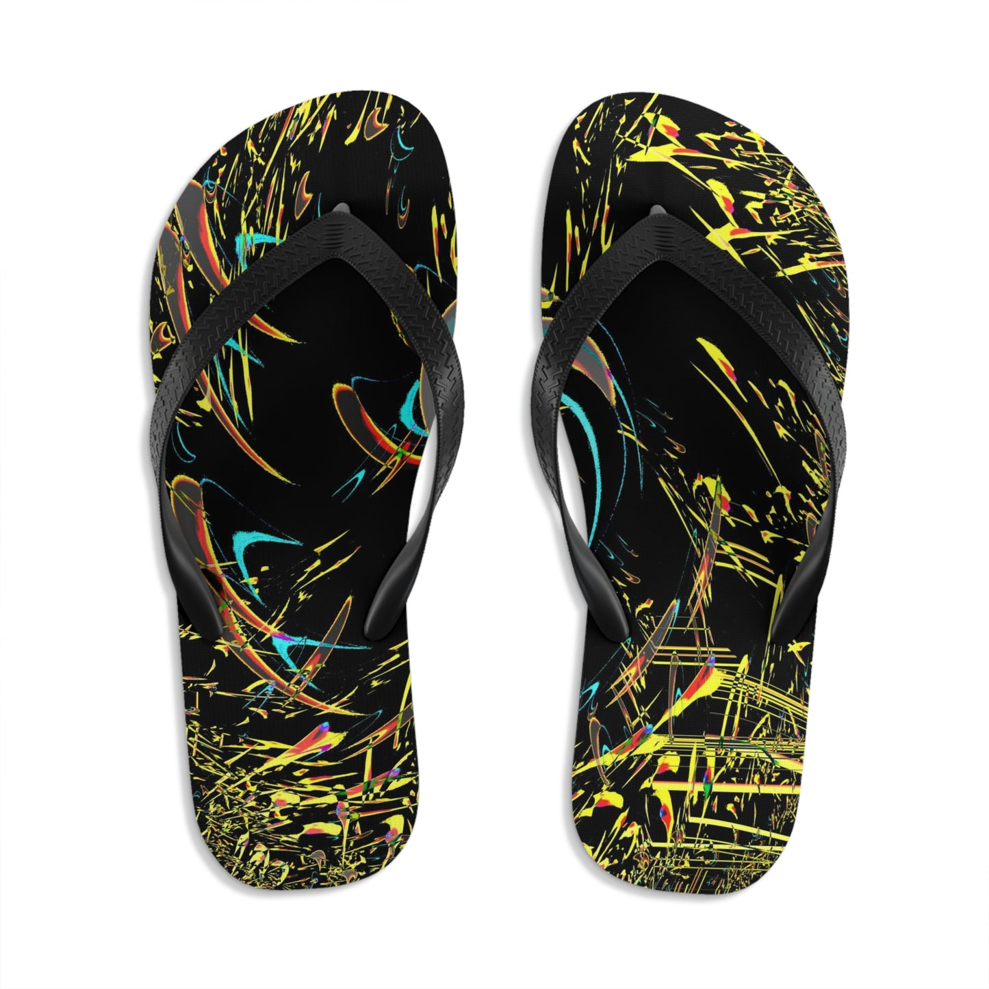 Unisex Flip-Flops ... "Waning Moon" ... Central Idaho ... October 2022 ... Rendering Time: 22 Hours ... Original Works ...