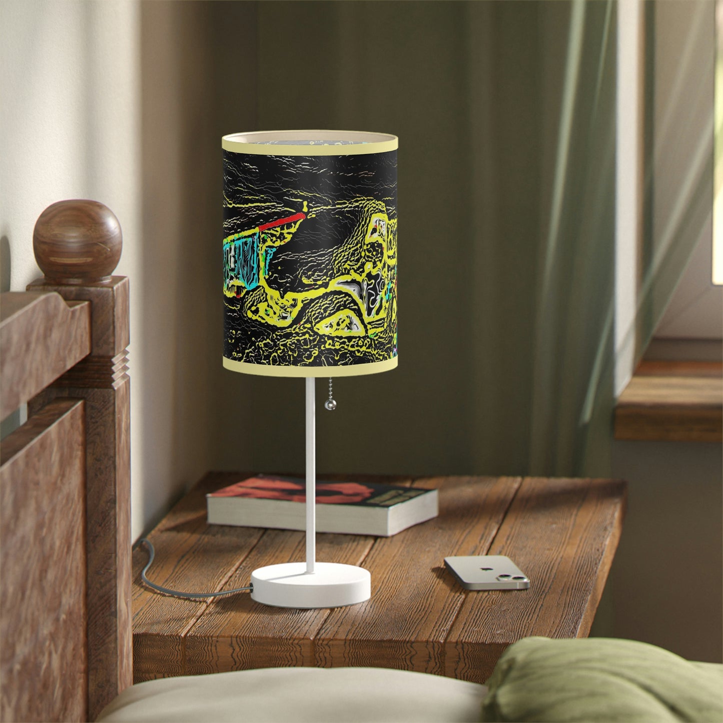Lamp on a Stand, US|CA plug ... "Snow Vehicle In Snow Storm At-Rest" ... Circa 12Mar23 ... Central Idaho ... 18-Hours Rendering Time: Original Works ...