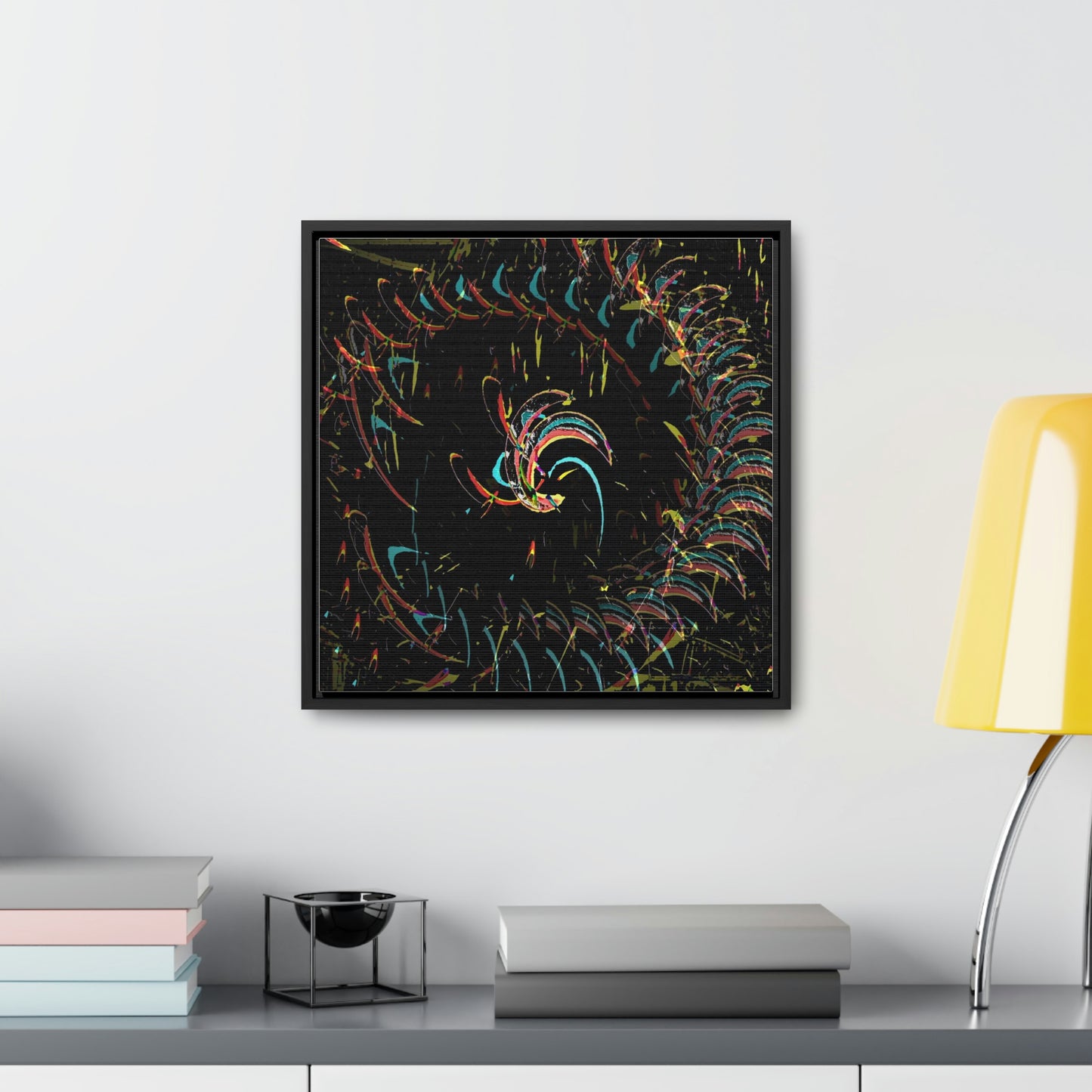 Gallery Canvas Wraps, Square Frame ... "Waning Moon" ... Central Idaho ... October 2022 ... Rendering Time: 22 Hours ... Original Works ...