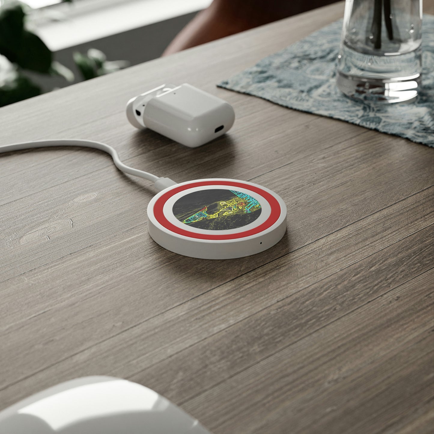 Quake Wireless Charging Pad ... "Snow Vehicle In Snow Storm At-Rest" ... Circa 12Mar23 ... Central Idaho ... 18-Hours Rendering Time: Original Works ...