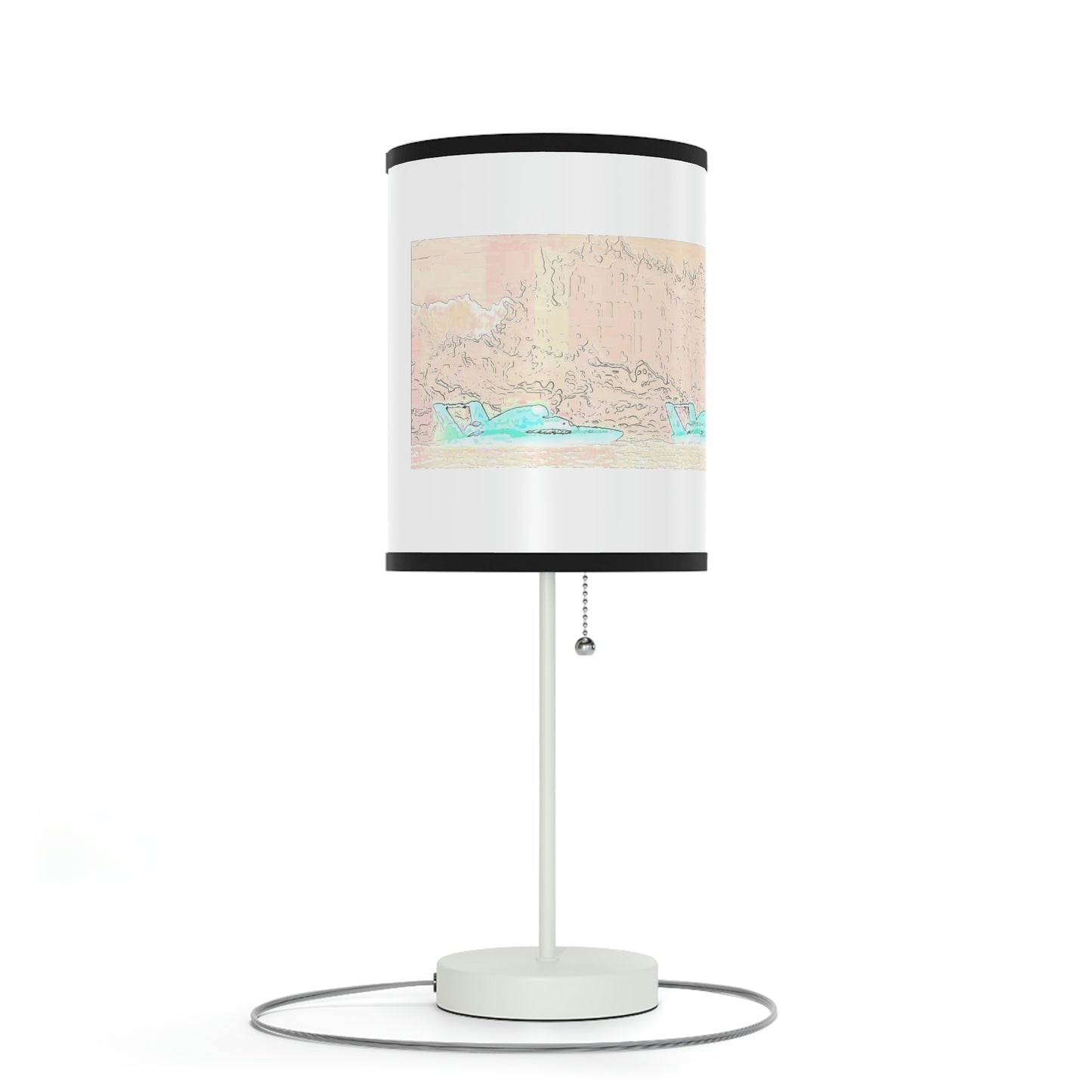 Lamp on a Stand, US|CA plug ... Seattle Columbia Cup On Lake Washington ... "Dave Wilcox Heads For The Win" ... Associate Gift-Photo ... Original Works ...