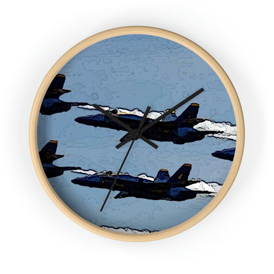 Wall clock ... Seattle Seafair ..."Blue Angels Run Over Lake Washington" ... Circa Mid 1980's ... Dr FJ Holt ... Original Works ...