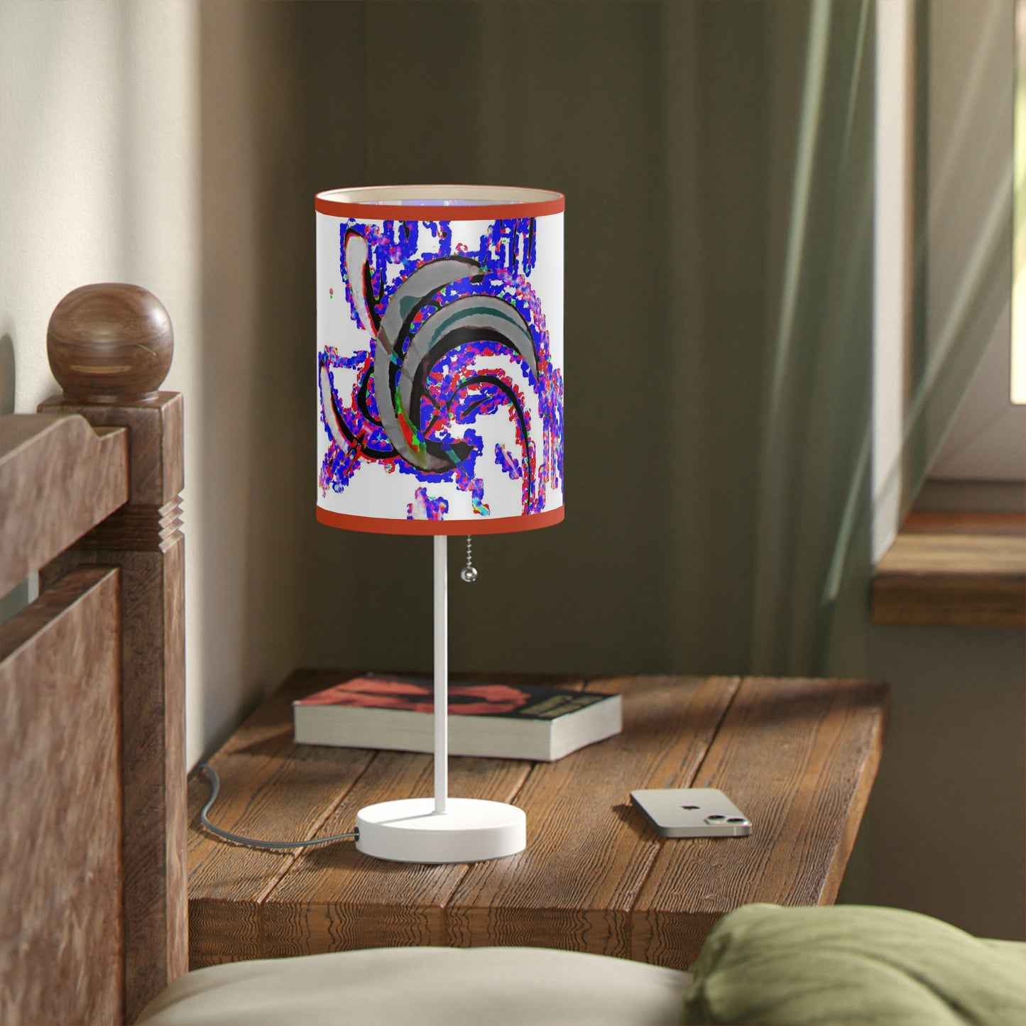 Lamp on a Stand, US|CA plug ... "Waning Moon" ... Central Idaho ... October 2022 ... Rendering Time: 22 Hours ... Original Works ...