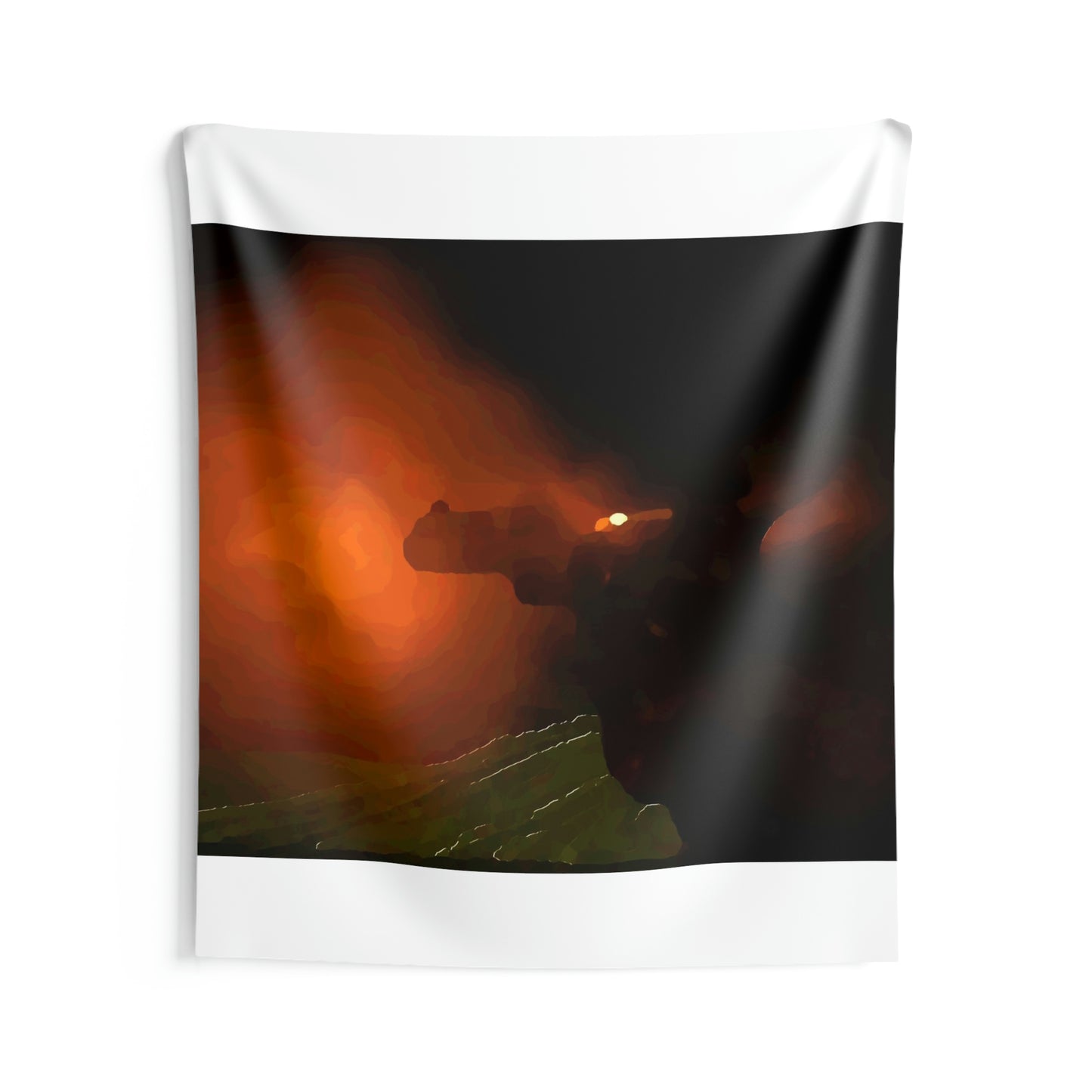 Indoor Wall Tapestries ... Ruger .357 Magnum Early-Morning-Target-Practice ... 'Circa April 2022' ... Original Works ...