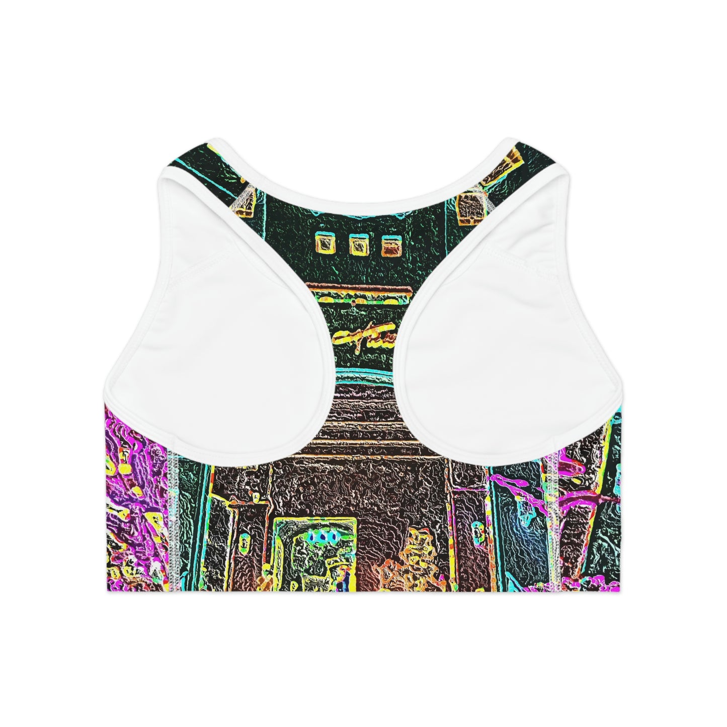 Sports Bra (AOP) ... "La Grande Entree" At: 'The Pink Palace' ... The Royal Hawai'ian ... Honolulu, HI ... '27Oct2014' ... Original Works ...