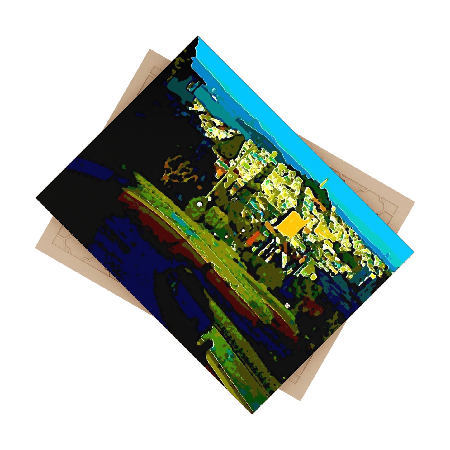 Ceramic Photo Tile ... "Lombard Street San Francisco, CA, USA" ... Family Archives 1970's ... Original Works ...