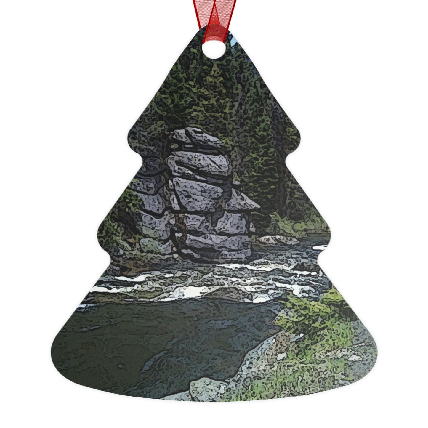 Metal Ornaments ..."I Am Innocent" ... Tricky-Dick Immortalized ... Nixon Rock: Along The River ... Central Idaho, Summer 2020 ... Original Works ...