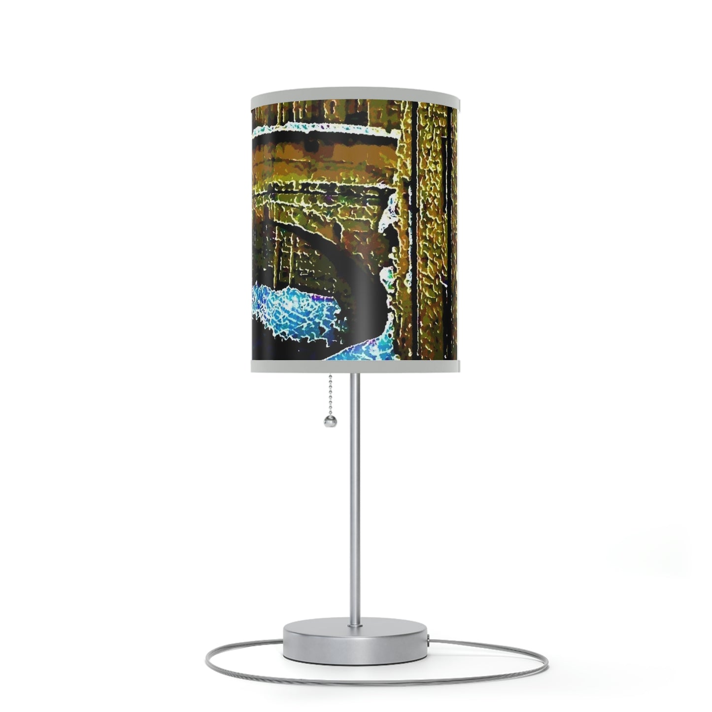 Lamp on a Stand, US|CA plug ... Walikng The Streets & Alleys ... 'Strolling The Canals ... '  ... Original Works  ...