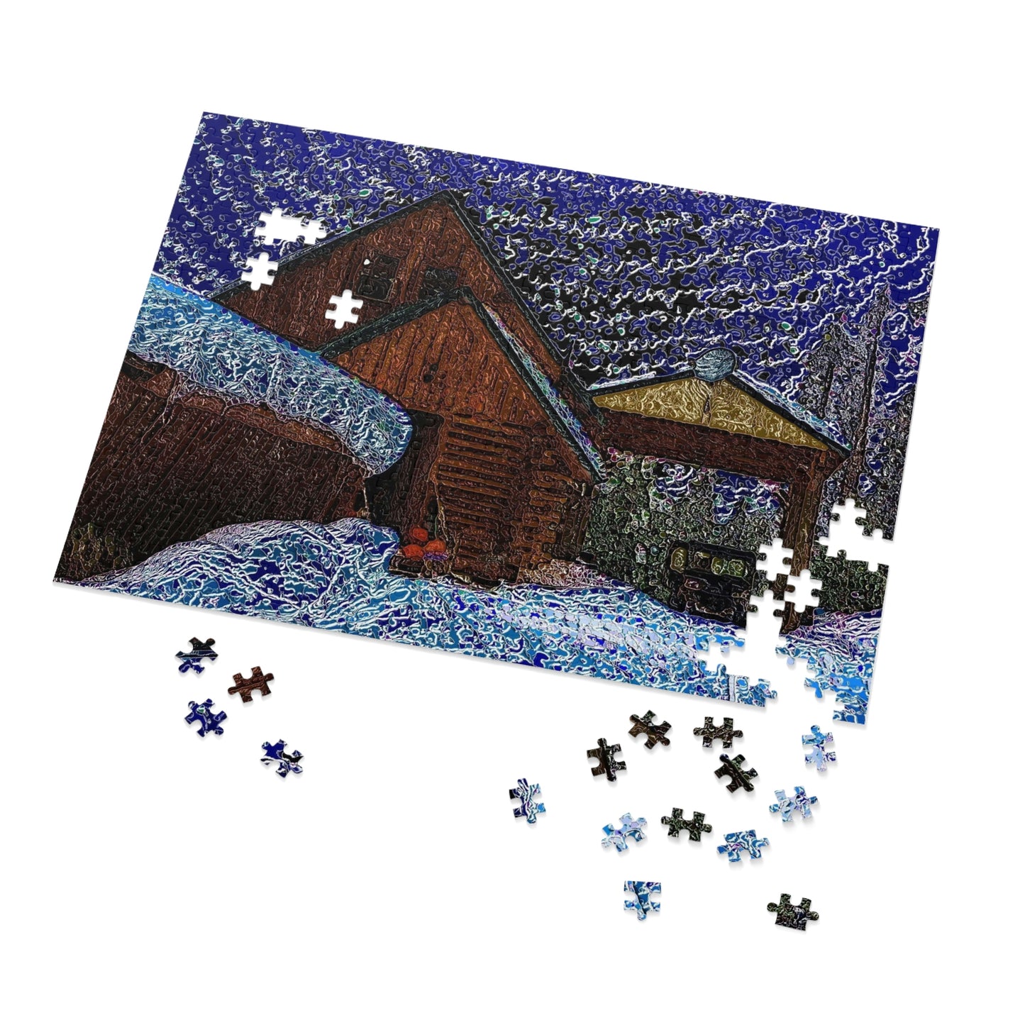 Jigsaw Puzzle (30, 110, 252, 500,1000-Piece) ... Piece-By-Piece ... "Count The Hours & Enjoy The Colors..!" ... Original Works: Phots' Photo: Les Objets D'Art ...