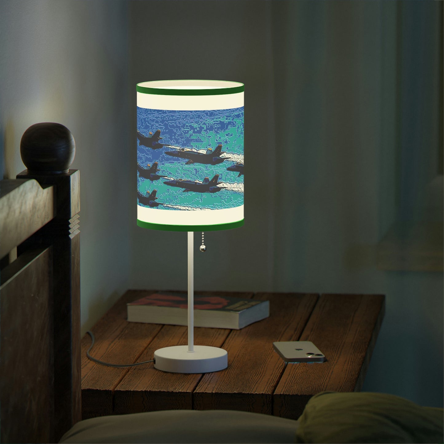 Lamp on a Stand, US|CA plug ... Seattle Seafair ..."Blue Angels Run Over Lake Washington" ... Circa Mid 1980's ... Dr FJ Holt ... Original Works ...