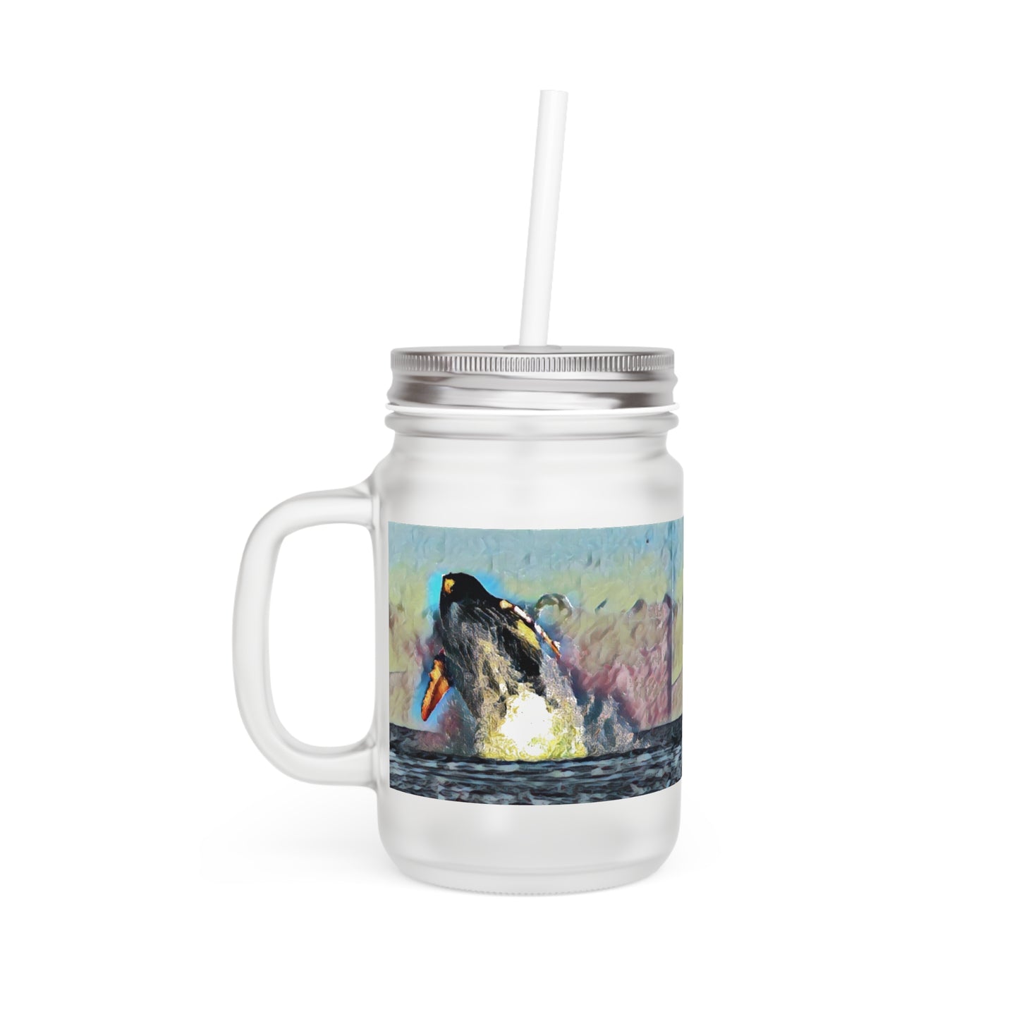 Mason Jar ... An Extraordinary Humpback Breach ... 'With Explosive Energy' ... Family Archives (KPH) ... Circa: 21st Century. Maui, HI ... Original Works ...