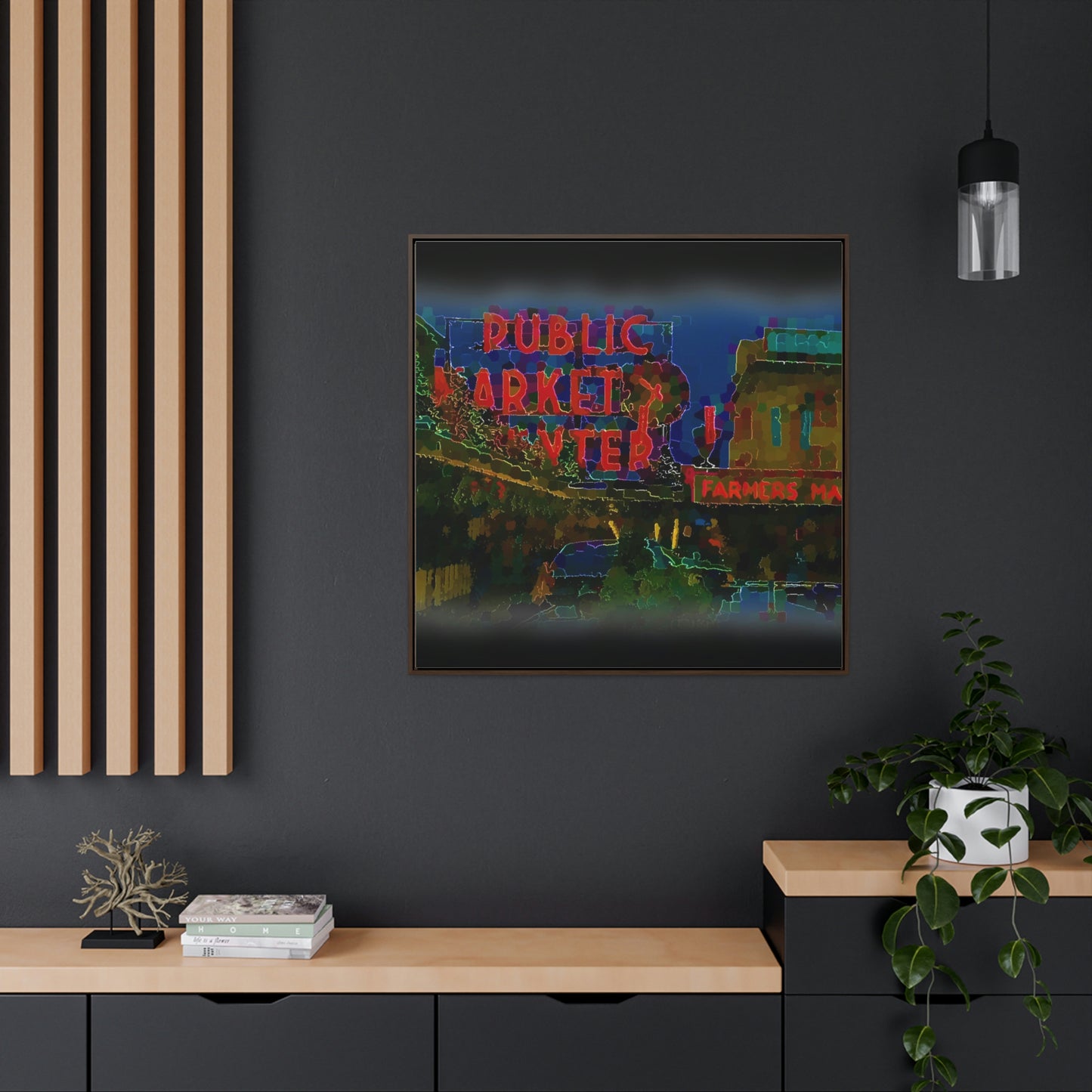 Gallery Canvas Wraps, Square Frame ... PPM: Pike Place Market ... Original Work ... Winter 2022 ...