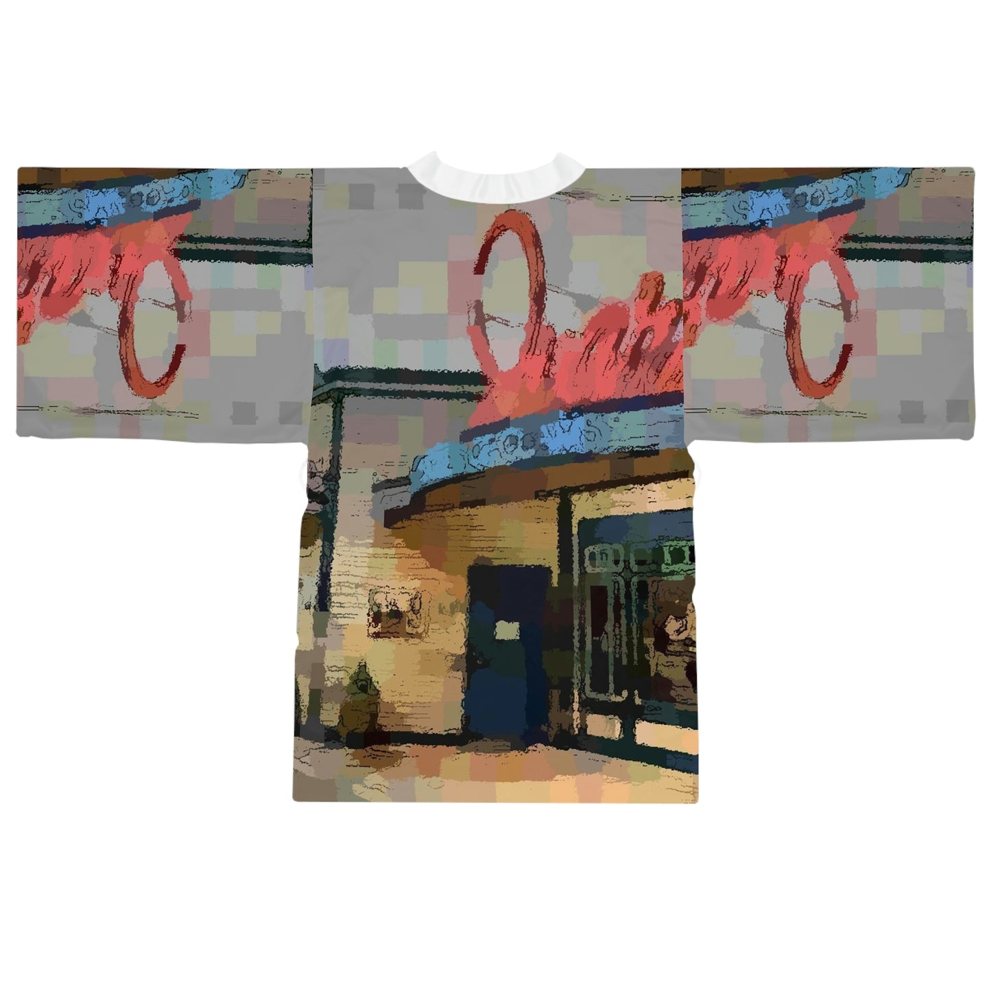 Long Sleeve Kimono Robe ...  In-A-Hurry & Stressed? ... Remember: Keep "Clam" ... Clam_Happy ...  'Ivars: Seattle Waterfront' ... Personal Archives ... Original Works ...