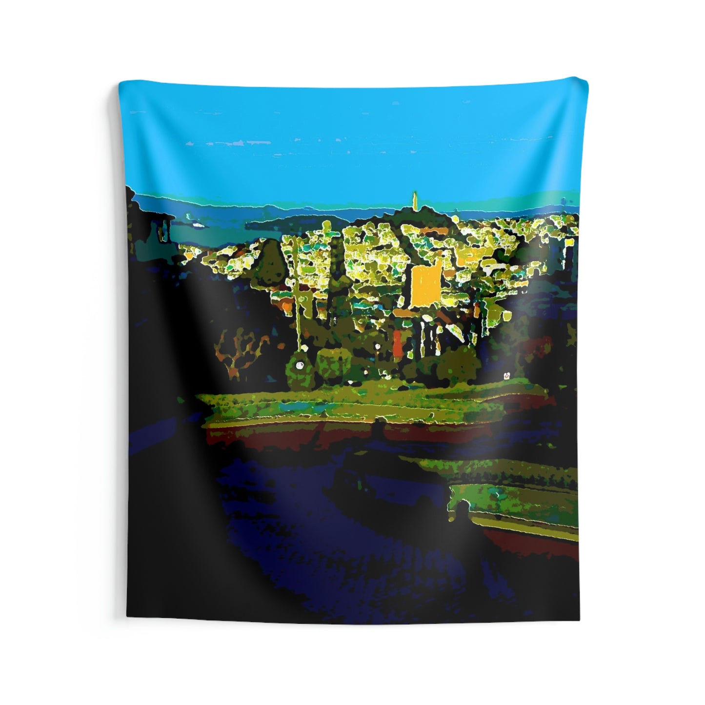 Indoor Wall Tapestries ... "Lombard Street San Francisco, CA, USA" ... Family Archives 1970's ... Original Works ...