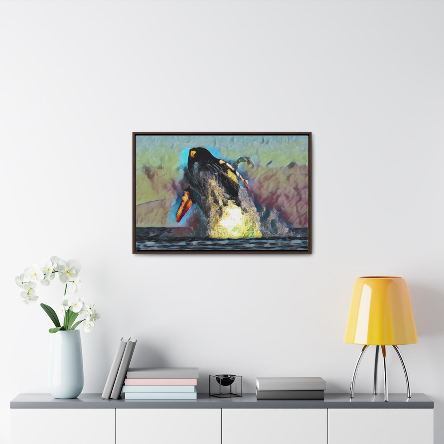 Gallery Canvas Wraps, Horizontal Frame ... An Extraordinary Humpback Breach ... 'With Explosive Energy' ... Family Archives (KPH) ... Circa: 21st Century. Maui, HI ... Original Works ...