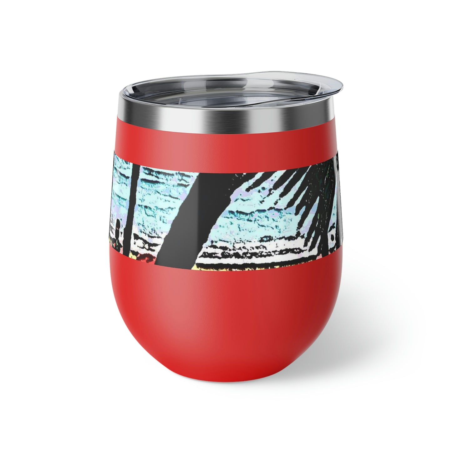 Copper Vacuum Insulated Cup, 12oz ... "A Beautiful Beach Amongst The Palms" ... The Outrigger Waikiki, Honolulu, Oahu ... Original Works ...