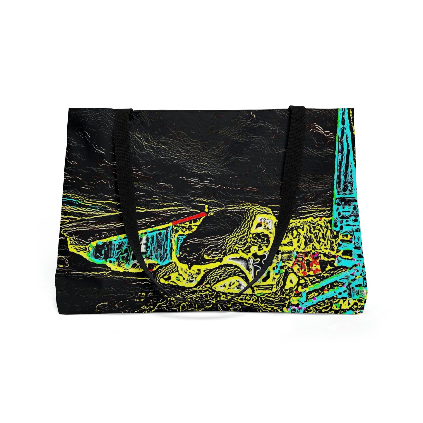 Weekender Tote Bag ...  "Snow Vehicle In Snow Storm At-Rest" ... Circa 12Mar23 ... Central Idaho ... 18-Hours Rendering Time: Original Works ...