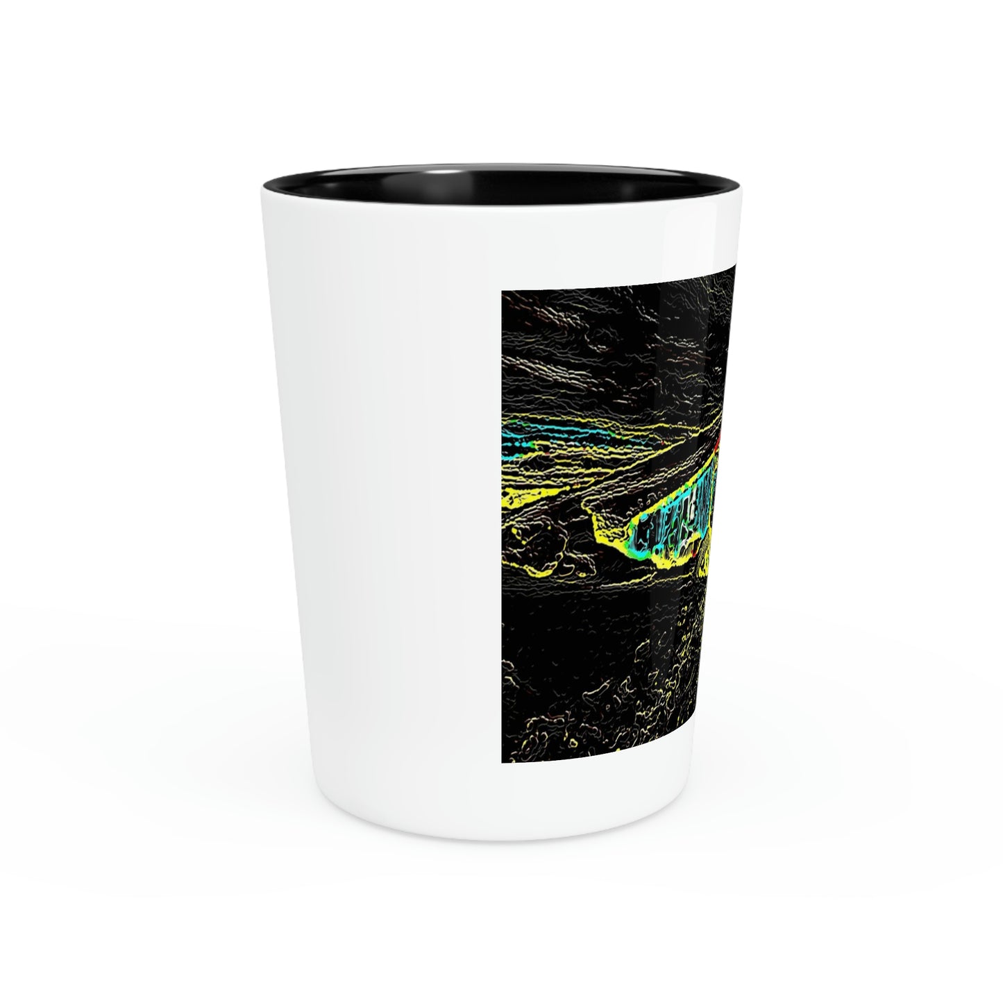 Shot Glass ... "Snow Vehicle In Snow Storm At-Rest" ... Circa 12Mar23 ... Central Idaho ... 18-Hours Rendering Time: Original Works ...