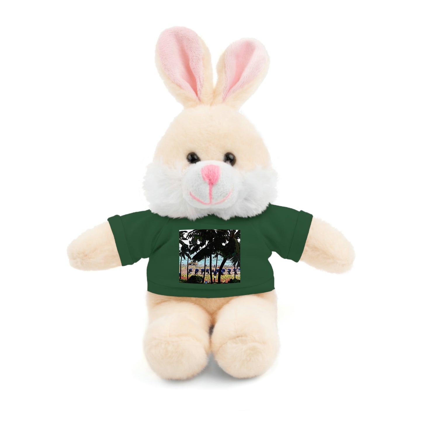 Stuffed Animals with Tee ... "A Beautiful Beach Amongst The Palms" ... The Outrigger Waikiki, Honolulu, Oahu ... Original Works ...