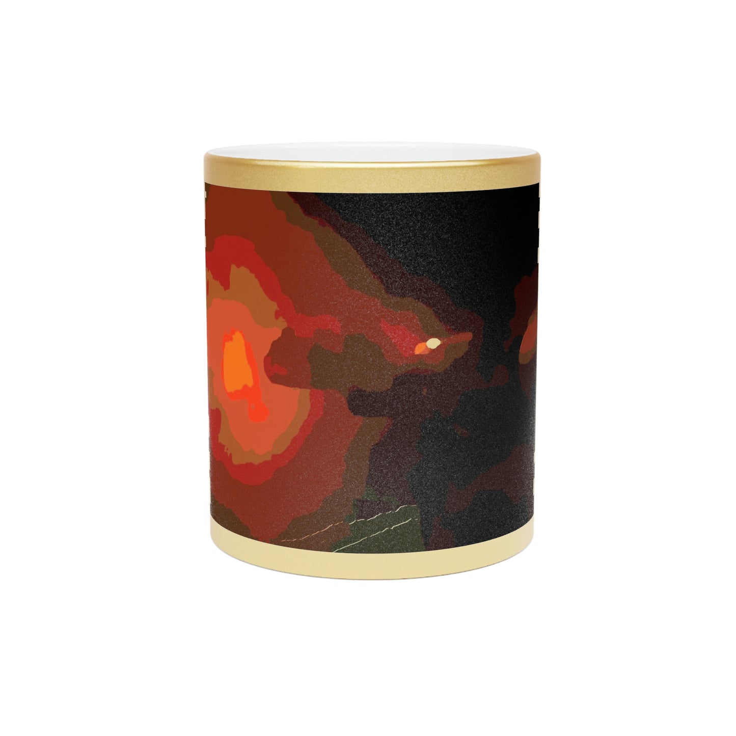 Metallic Mug (Silver\Gold) ... Ruger .357 Magnum Early-Morning-Target-Practice ... 'Circa April 2022' ... Original Works ...