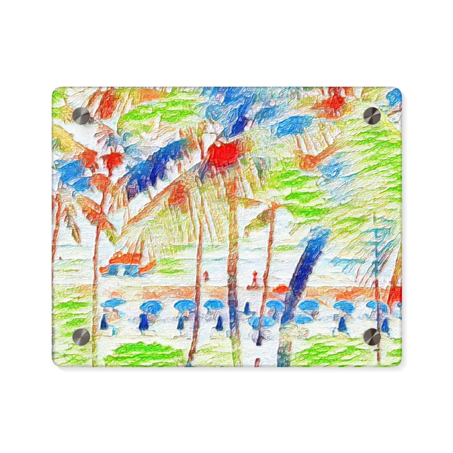 Acrylic Wall Art Panels ... "The Royal Hawai'ian: Waikiki Beach_Beach" ... Honolulu, HI ... Ocotber 2014 (Halloween) ... Original Works ...