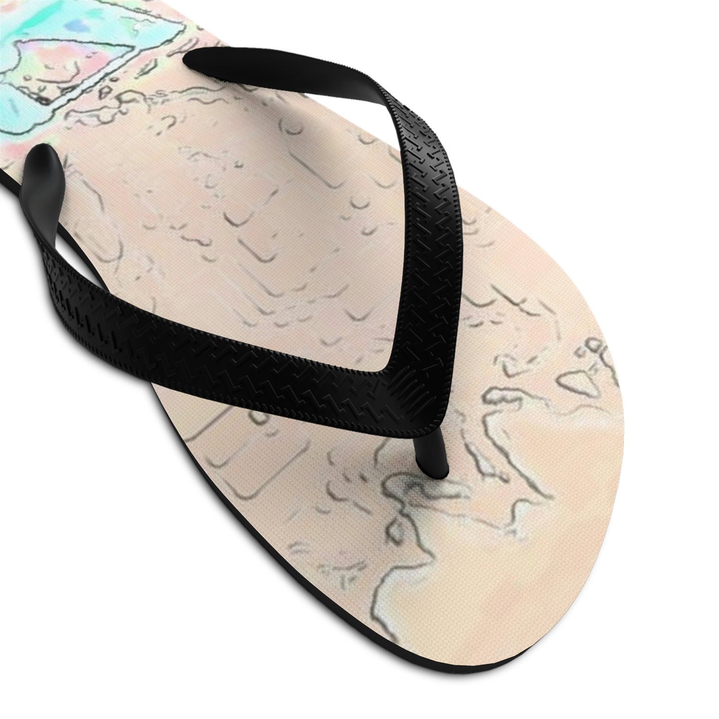 Unisex Flip-Flops ...  Seattle Columbia Cup On Lake Washington ... "Dave Wilcox Heads For The Win" ... Associate Gift-Photo ... Original Works ...